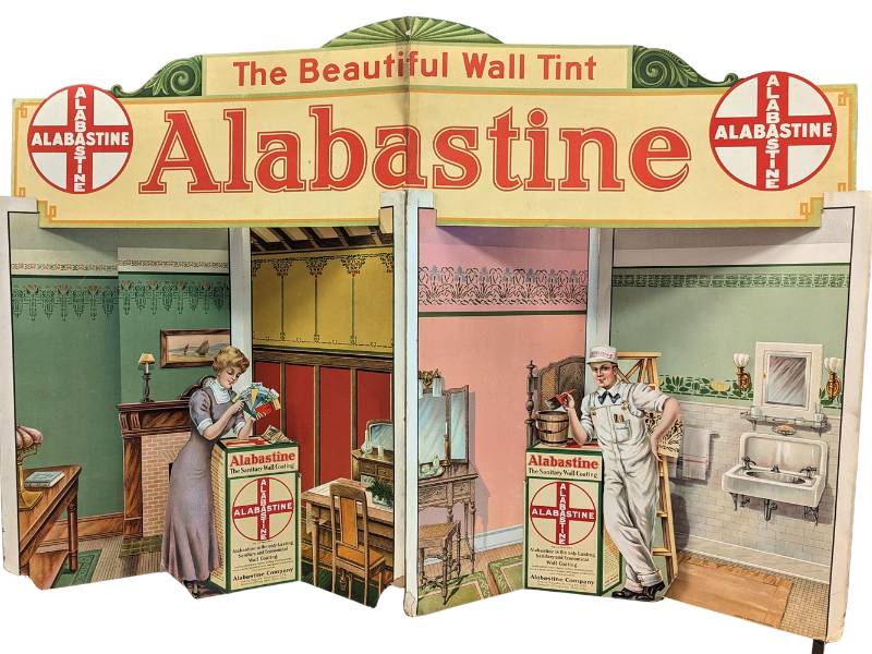 Alabastine Company advertising display